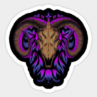 Urial Skull Sticker